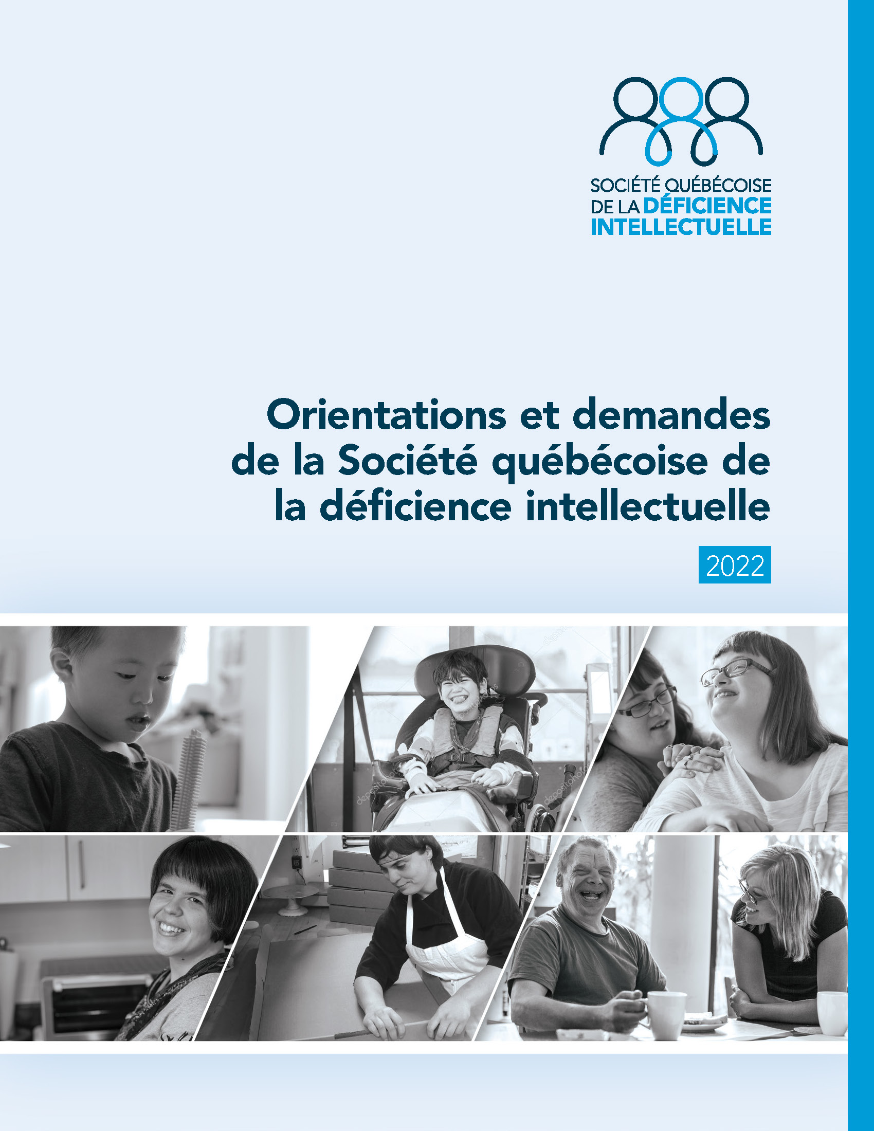 Couverture du document « Orientations et demandes de la Société québécoise de la déficience intellectuelle »