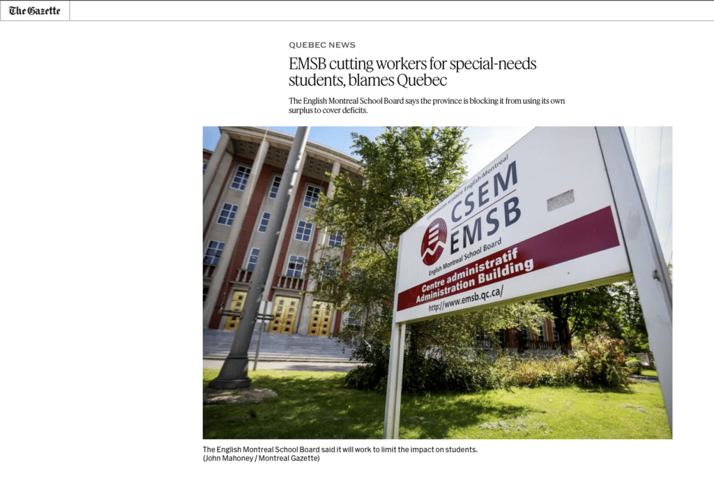 Article The Gazette EMSB