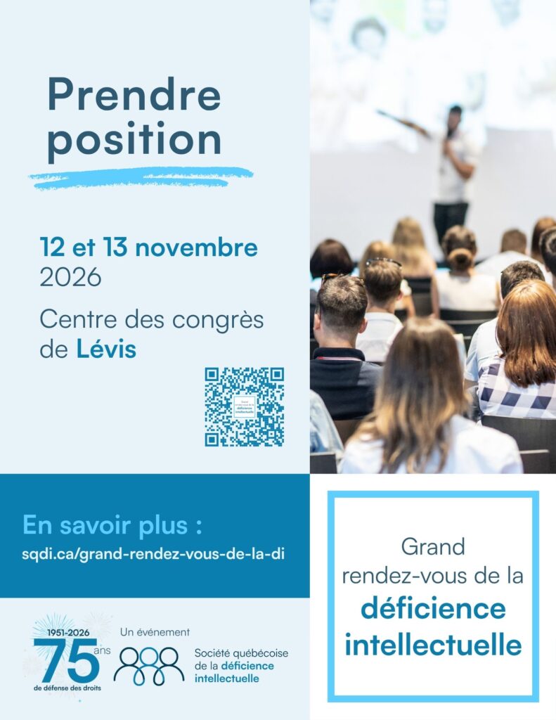 Affiche du Grand rendez-vous de la déficience intellectuelle 2026 en format jpg